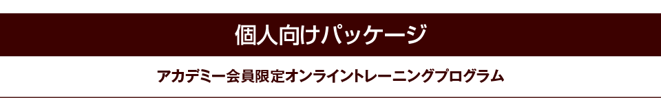 個人向けパッケージ